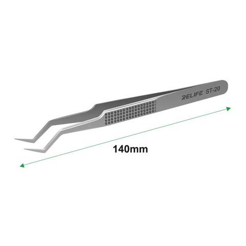 Mounting Tweezers RELIFE ST 20, curved, 140 mm 