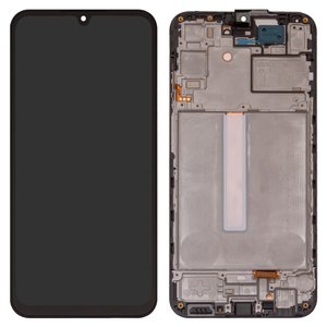 Дисплей для Samsung A256 Galaxy A25, черный, с рамкой, Original PRC 