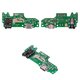 Flat Cable compatible with Tecno Pop 4 Pro (BC3), (headphone connector, charge connector, with microphone, with components, Copy, charging board)
