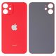 Задняя панель корпуса для iPhone 12 mini, красная, не нужно снимать стекло камеры, Original (PRC), big hole
