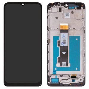 LCD compatible with Motorola Moto E22, Moto E22i, black, with frame, High Copy, XT2239 