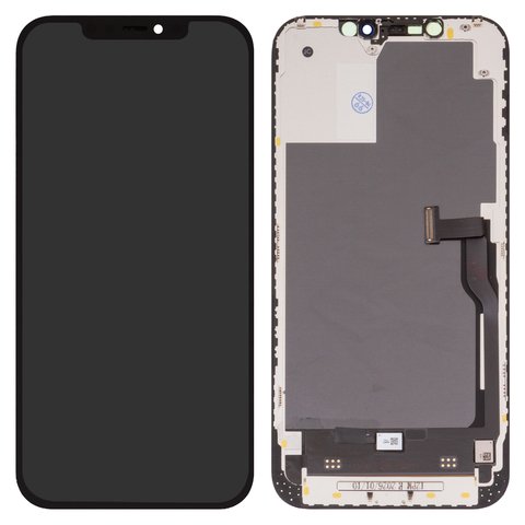 LCD Wextom compatible with iPhone 12 Pro Max, black, with frame, HC, without error, OLED  soft, diagnosable 