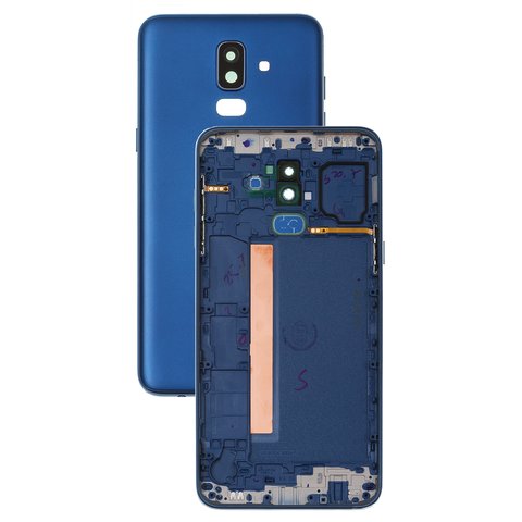 Panel trasero de carcasa puede usarse con Samsung J810 Galaxy J8 2018 , azul
