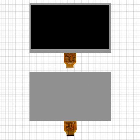 Pantalla LCD puede usarse con China Tablet PC 10,1", 40 pin, sin marco, #KD101N7 40NB A16 V0 FPC KD101N7 40NB A17