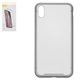 Funda Baseus puede usarse con Apple iPhone XS Max, plateado, magnético, vidrio, metal, #WIAPIPH65-CS0S