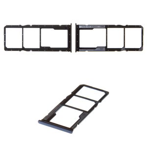 Sujetador de tarjeta SIM puede usarse con Xiaomi Redmi Note 10, Redmi Note 10S, negro, M2101K7AI, shadow black Onyx Gray 