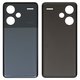 Panel trasero de carcasa puede usarse con Xiaomi Redmi Note 13 Pro Plus, negra, midnight black (Fushion Black)