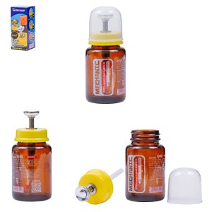 Tarro para líquido con dispensador Mechanic Q40, 100 ml, para alcohol, antiestática