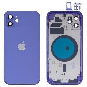 Carcasa puede usarse con iPhone 12, morado,  con sujetador de tarjeta SIM, con botones laterales, HC, purple