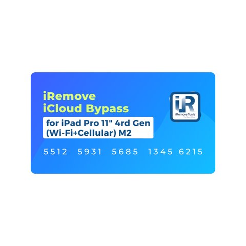 iRemove iCloud Bypass para iPad Pro 11" 4rd Gen Wi Fi+Cellular  M2