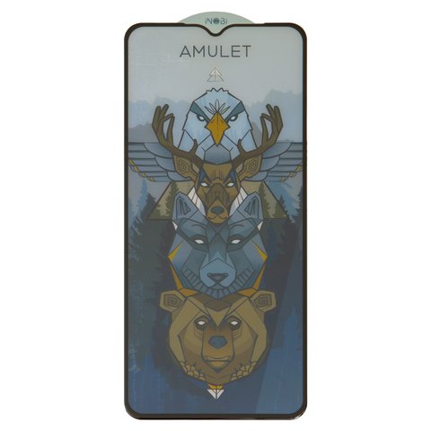 Vidrio de protección templado iNobi Amulet puede usarse con Motorola Moto E13 XT2345, Full Glue, Anti Static, negro, capa de adhesivo se extiende sobre toda la superficie del vidrio