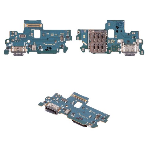 Cable flex puede usarse con Samsung A566 Galaxy A56, del conector de carga, con componentes, Original PRC , placa del cargador