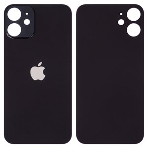 Panel trasero de carcasa puede usarse con iPhone 12 mini, negra, no es necesario desmontar la cámara, Original PRC , big hole