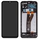 Pantalla LCD puede usarse con Samsung A146B Galaxy A14 5G, negro, con marco, High Copy, SM-A146B A14 5G V04