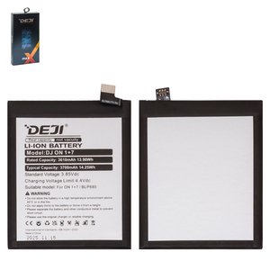 Batería Deji BLP685 puede usarse con OnePlus 6T, 7, Li ion, 3.85 V, 3700 mAh