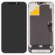 Pantalla LCD puede usarse con iPhone 12 Pro Max, negro, con marco, HC, sin error, (OLED), ZY-OLED OEM hard, diagnosable