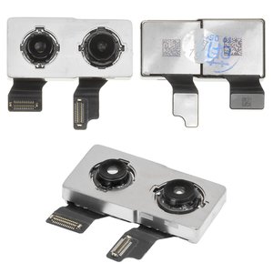 Камера для iPhone XS, iPhone XS Max, подвійна, основна, 12MP+12MP