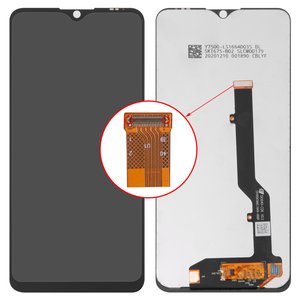 Дисплей для ZTE Blade 20 Smart, чорний, без рамки, Original PRC , V2050