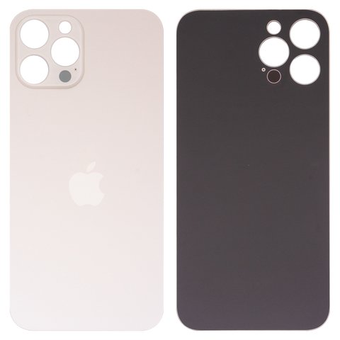 Задняя панель корпуса для iPhone 12 Pro Max, золотистая, не нужно снимать стекло камеры, PRC, big hole