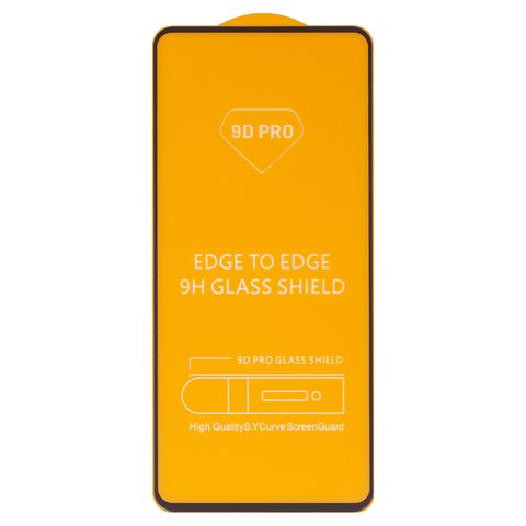 Захисне скло для Realme 12 4G, 13 4G, 14T RMX5078 , P3, сумісне з чохлом, Full Glue, без упаковки , чорний, RMX3871, RMX3867