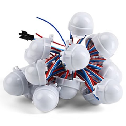 Комплект LED модулів WS2811, 3 світлодіоди SMD5050, 30 мм, IP67, 20 шт.